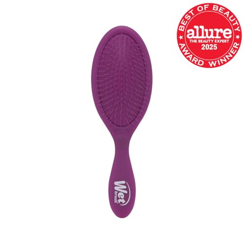 Wet Brush Original Detangler Hair Brush, Purple Frost - Ultra-Soft IntelliFlex Bristles - Detangling Brush Glides Through Tangles For All Hair Types (Wet Dry & Damaged Hair) - Women & Men - color: Purple Frost, size: 1 Count (Pack of 1)