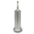 Brushed Nickel Toilet Bowl Brush with Holder, Durable Bathroom Cleaning Tool, Modern Design for Easy Toilet Maintenance, Bathroom Cleaner Brush for Efficient Cleaning and Hygiene - color: Brushed Nickel 2
