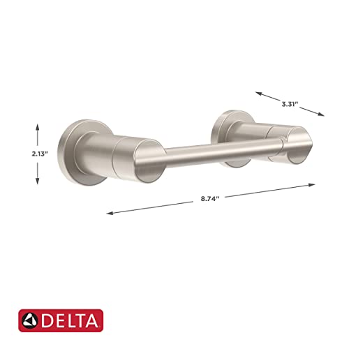 Delta Pivoting Toilet Paper Holder | SpotShield Brushed Nickel | Wall Mount | Nicoli Bathroom Accessories - color: Spotshield Brushed Nickel