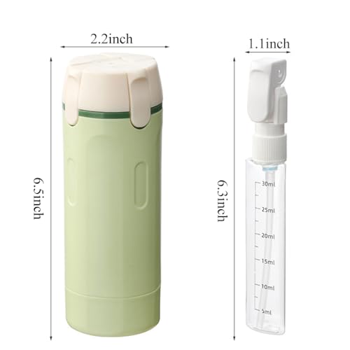 EdenEcho 4 in 1 Travel Dispenser, 4 Pack 1OZ/30ML Travel Bottles with Stickers for Toiletries, Leak Proof Travel Size Containers, Portable for Shampoo Lotion Conditioner Cream Green - color: Green