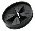 3 3/8" Garbage Disposal Splash Guard, QCB-AM Sink Baffle Replacement for InSinkErator Evolution Series, Upgraded Removable Quiet Collar Drain Plugs, Garbage Disposer Accessories, Black - color: Deep Black - 1 Pack