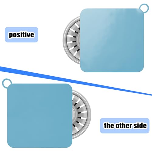 Yinkin 6 Pcs Drain Covers to Keep Bugs Out Silicone Shower Floor Tub Stoppers Bathtub Drain Stoppers Sewer Anti-Odor Mats Deodorizing Plugs for Bathroom(6 x 6 Inch,Square,Blue, Yellow and White) - color: Blue Yellow and White, size: 6 x 6 Inch, style: Squ