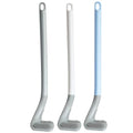 3 Pack Golf Toilet Brush, Flexible Long Handled Toilet Cleaning Brush, 360° No Dead Space Deep Toilet Cleaning Brush, Toilet Brush for Bathroom, with Hook (White + Blue + Grey) - color: White + Blue + Grey