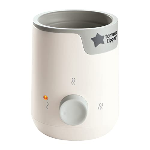 Tommee Tippee Easiwarm Bottle Warmer, Warms Breast Milk and Formula Bottles to Body Temperature in Minutes, Automatic Timer, One-Dial Operation, White - size: 1 Count (Pack of 1), style: Easi-Warm