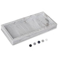 Small Bathroom Vanity Silicone Tray for Counter, Rectangle Dish Soap and Sponge Holder for Kitchen Sink, Perfume Organizer for Dresser, Marble Grey | Small, Thickened Silicone, Easy to Clean, Waterproof, Non-Slip, for Countertop, Kitchen, Bedroom, Dresser