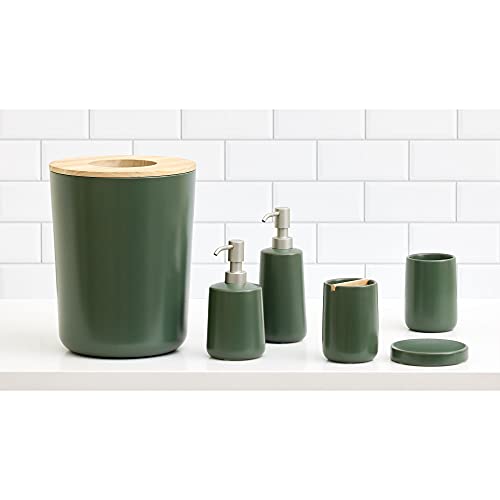 iDesign Ceramic Tumbler Cup, Moss | Earth Collection
