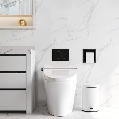 Neodrain Recessed Toilet Paper Holder, Matte Black Toilet Paper Holder Built-in, Stainless Steel Recessed Tissue Paper Roll Holder, in Wall - color: Matte Black, size: 6X6In