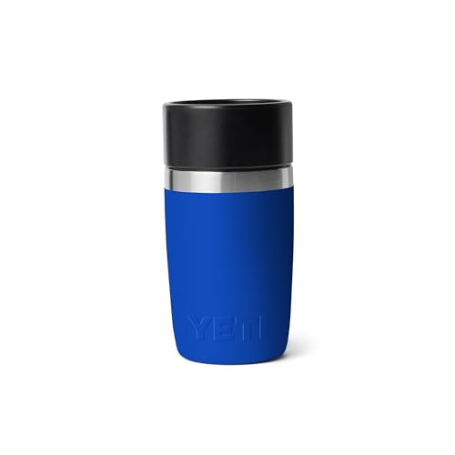 YETI Rambler 8 oz Travel Bottle, Stainless Steel, Vacuum Insulated with Leakproof Commuter Cap, Royal Blue - color: Royal Blue, size: 8 Ounces