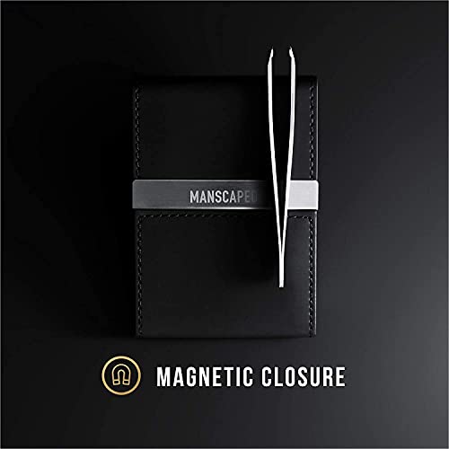MANSCAPED® Shears 2.0 Tempered Stainless Steel Men's Nail Kit, Fingernail Clippers, Safety Scissors, Tweezers and Nail File, Travel Manicure Pedicure Set, 4-Piece Luxury Grooming Kit with Compact Case - size: The Shears 2.0