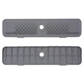 Faucet Mat for Kitchen Sink Silicone Sink Splash Guard 5° Slope Faucet Draining Mat Dish Soap Sponge Holder Around Faucet Bathroom Gadgets Sink Accessories Drying Mats Organizer (Gray, 24 Inch) - color: Gray