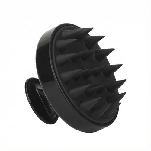 Scalp Massager Shampoo Brush, Hair Scalp Scrubber Shower Head Massager for Stress Relax Hair Growth, Dandruff Brush Scalp Exfoliator, Black