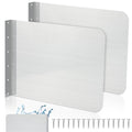 Therwen 2 Pcs Stainless Steel Side Splash Guard for Sink 20 x 12 Inch Wall Mount Guard with Screws Commercial Restaurant Hand Sink and Compartment Prep Sink Kitchen Sink Splash Protector Supply - size: 20 x 12 Inch