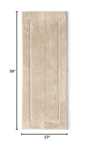 Lands' End Non Skid Bath Rug Dark Sand 23" x 59" - color: Dark Sand, size: 23" x 59" (Rectangular)