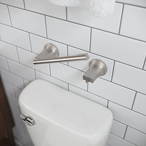 Pfister BPHPFM0GS Pfirst Modern Toilet Paper Holder, Spot Defense Brushed Nickel (Pack of 3) - color: Spot Defense Brushed Nickel, size: 3 Pack