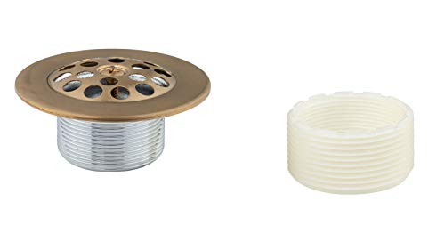 Artiwell Trip Lever Tub Trim Kit Set With Trip Lever Overflow Face Plate, Trip Lever Bathtub Drain with Strainer, Overflow and Matching Screws (BRUSHED GOLD) - color: BRUSHED GOLD
