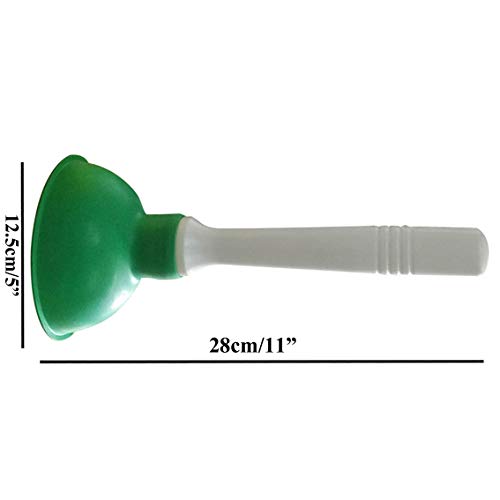 Drain Plunger, Small Hand Force Plumber Helper, Little 4 inch Cup Clog Remover, Tiny Rubber Unclogger in 9" Short Handle for Kitchen Sink, Bathroom Toilet, Shower Bath Tub (Blue + Green) - color: Blue + Green