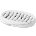 Soap Dish, Bar Soap Holders, Oval White Marble Look | Modern, Minimalist, Simple, Self Draining, Soap Saver Spone Holder Tray, for Shower Bathroom Countertop Kitchen Sink Bathtub - color: Marble White