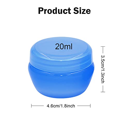 Cosywell Travel Containers - 6PCS Refillable Leak-proof Cream Jars for Toiletries, Lotion, Cosmetic, Body Cream - style: F-6 Pack Jars