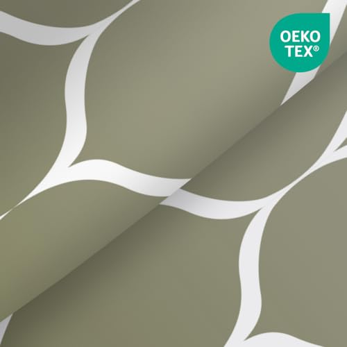 Yiatn No Hook Ombre Sage Green Shower Curtain with Snap in Fabric Liner Set - Hotel Style with See Through Mesh Top Window, 71x74 INCH - color: Ombre Sage Green, size: 71"W x 74"L (Pack of 1)