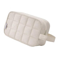 Narwey Quilted Makeup Bag Puffy Make up Bag Cosmetic Bag Organizer, Puffer Travel Toiletry Bag for Traveling Women Girl, Travel Bag for Toiletries, Skincare Medicine Bags (Beige) - color: Y-Beige