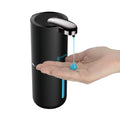 Automatic Liquid Soap Dispenser, Black | IPX5 Waterproof 12.8oz / 380mL Capacity 4 Adjustable Liquid Levels USB-C Rechargeable Long-Lasting Battery - color: Black (Liquid)