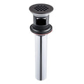 Artiwell Grid Drain Strainer Assembly With Overflow for Bathroom Sink, P.O. Plug Lavatory Drain, Oil Rubbed Bronze - color: Oil Rubbed Bronze, style: With Overflow
