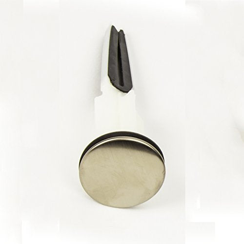 PF WaterWorks PF0251 EasyPOPUP Patented Universal Bathroom Sink Pop-Up Stopper, Easy Install/Remove Design, No Disassembly, Fits BallRod Pop-Up Drains, 5-1/2 in Tall 1.5 in. Cap Dia. Brushed Nickel - color: Brushed Nickel, size: 1.5 in. Cap Dia.