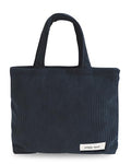 Wudygirl Makeup Bag Travel Cosmetic Bag for Women Small Makeup Pouch with Handle Zipper Cosmetic Pouch Handbag Aesthetic 8.3" x 6.7"(Navy Blue) - color: Navy Blue