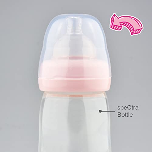 Maymom Dome Caps for Lansinoh Spectra Pigeon Wide-Mouth Collar Ring Compatible with Lansinoh Bottle Top Bottle Lid, 6pcs - color: Dome Cap
