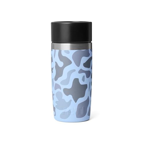 YETI Rambler 12 oz Travel Bottle, Stainless Steel, Vacuum Insulated with Leakproof Commuter Cap, Blue Camo - color: Blue Camo, size: 12 Ounces