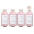 ASEVAT 6.7oz 4Pcs Plastic Refillable Travel Shampoo & Conditioner Bottles With Flip Cap - color: Pink, size: 6.7oz
