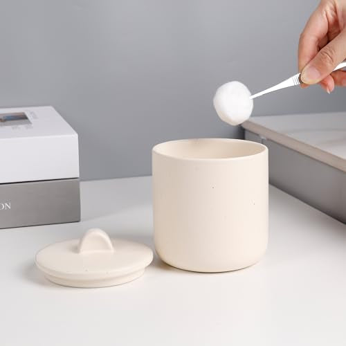 BosilunLife Ceramic Bathroom Accessories Sets Complete Bathroom soap Dispenser and Toothbrush Holder Set (Apricot-Liquid) - color: Smooth-apricot-liquid