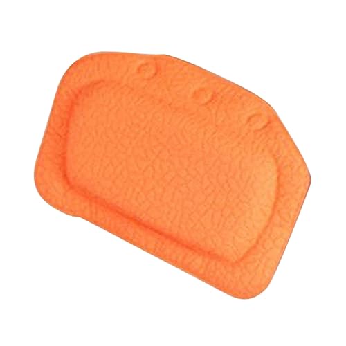 Angoily Bath Pillow with Suction Cups Bathtub Pillow Headrest Sponge Cushion for Head and Neck Support Waterproof Lightweight Washable Spa Accessory for Relaxing Soak 12.20 X 8.26 X 0.78 in