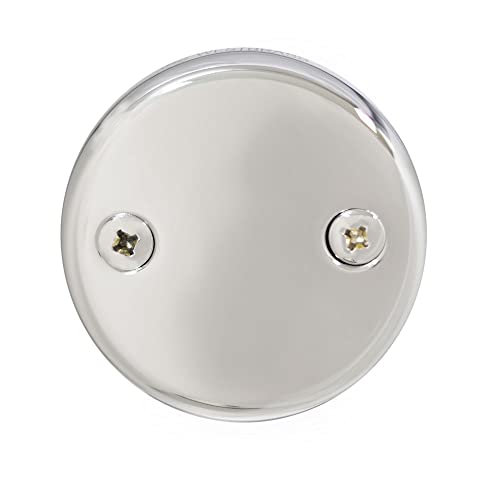 Westbrass D93-2-26 1-1/2" Tip-Toe Bathtub Drain Trim with Two-Hole Overflow, Polished Chrome - color: Polished Chrome, size: 1 Pack