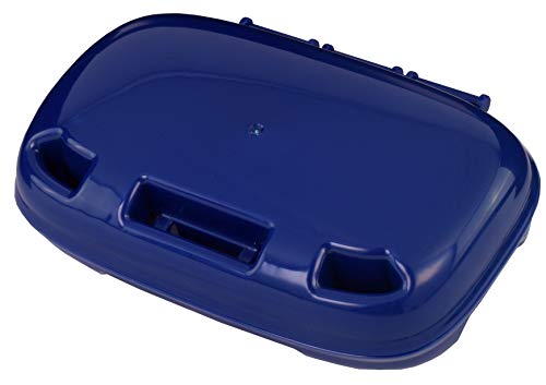 PORTINEER Carry-Dri MAX Bar Soap Holder Box Container - Case Vents Dries Bar And Doesn't Leak - Travel Dish For Home School Gym Travel Hiking - Patented Container Design - Blue
