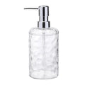 15oz Refillable Soap Dispenser with Rust Proof Pump – for Kitchen, Bathroom, Dispense Hand Soap, Lotion & Shampoo (Clear)