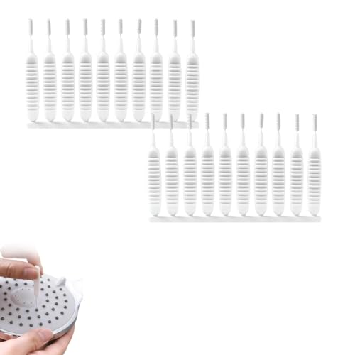 Shower Head Cleaning Brush for Small Hole, 2026 Upgrade Gap Hole Anti-Clogging Cleaning Brush, Multifunctional Shower Head Cleaning Brushes for Household Bathroom (20 Pcak) - color: 20 Pcak