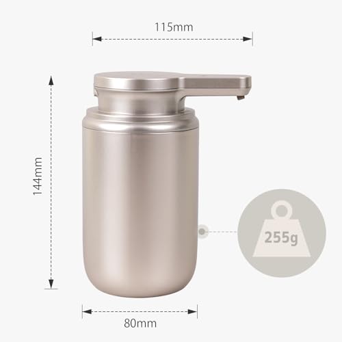 LAOPAO Automatic Soap Dispenser, Liquid Hand Soap Dispenser for Bathroom Kitchen Rechargeable Touchless Hand Soap Pump, 10oz - color: Liquid