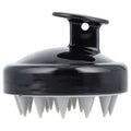 GIOVANNI Scalp Massager & Shampoo Brush - Shampoo Massager Brush Scrubber, Head Scrubber for Washing, for All Hair Types - Black Handle, Silicone Teeth
