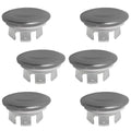 6 Pack Stainless Sink Basin Overflow Ring,Sink Overflow Ring Stainless Steel Round Drain Cover,Basin Trim Ring Insert in Hole Round Caps for Home,Sink,Bathroom,Kitchen - color: 2-layer Concave