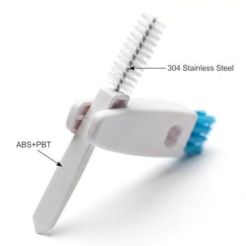 3 in 1 Cup Lid Gap Cleaning Brush Set, Multifunctional Bottle Cleaning Brush, Mutipurpose Tiny Silicone Cup Holder Cleaner, Home Kitchen Cleaning Tools (White) - color: White