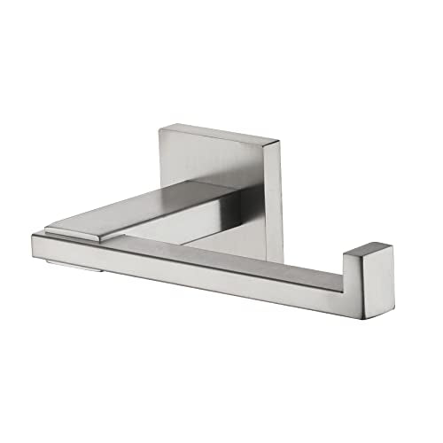 KOKOSIRI Toilet Paper Holder Brushed Nickel for Kitchen Bathroom Washroom Toilet Tissue Roll Paper Holder Stainless Steel, Wall Mounted B2006BR - color: Brushed Nickel