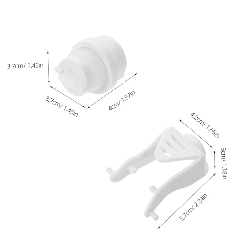 2 Sets Automatic Toothpaste Squeezer Spare Parts Kit - Vacuum Pump and Push Rod Replacement - DIY Toothpaste Dispenser Repair Accessories for Bathroom