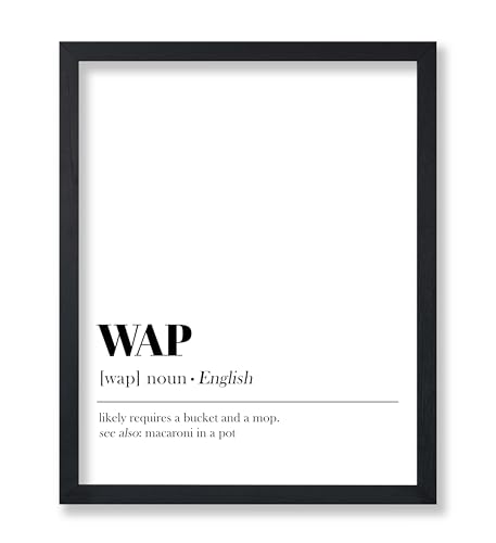 Poster Master Dictionary Art Poster - Definition of WAP Print - Typography Minimal Art - Gift for Him & Her - Funny Wall Decor for Dorm, Office, Bedroom or Living Room - 8x10 UNFRAMED Wall Art - color: Style07, size: 8"L x 10"W