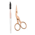 Tweezerman Exclusive Eyebrow Shaping Scissors & Brush Rose Gold - color: Rose Gold
