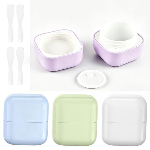 Travel Containers for Toiletries, TSA Approved 0.3 oz Leak-proof Silicone Travel Jars for Cream, BPA-Free Travel Size Container with Lid for Cosmetic Shampoo Cream - size: 10ML