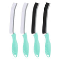 TQRR Toilet Brush, 4Pcs Bathroom Cleaning Brush, Toilet Scrubber, Deep Toilet Bowl Brush with Hanging Hole, Multifunctional Gap Cleaning Brush, Bristles for Kitchen Sinks, Tub,Shower (4, Mint) - color: Mint