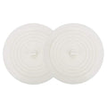 V-TOP Tub Stopper 2 Pack, 6 inches Large Silicone Drain Plug Hair Stopper Flat Suction Cover for Kitchen Bathroom and Laundry - color: 6" White