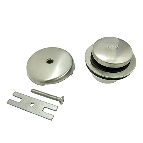 Kingston Brass DTT5302A8 Made to Match Touch-Toe Tub Drain Replacement Kit, Satin Nickel - color: Brushed Nickel