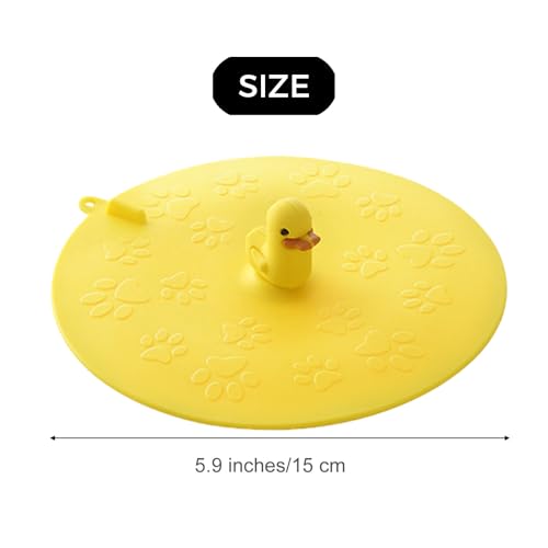 2pcs Cartoon Deodorant Floor Drain Cover, Sink Plug Anti Clogging, Bathtub Swimming Pool Filter, Hair Plug, Circular Kitchen Sink Drain Plug for Sewer - color: Mixcolor1